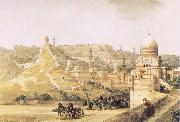 David Roberts The Citadel of Cairo oil painting on canvas
